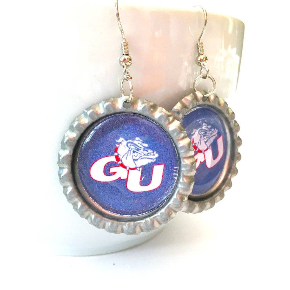 Gonzaga BULLDOGS Handmade Earrings *NEW*